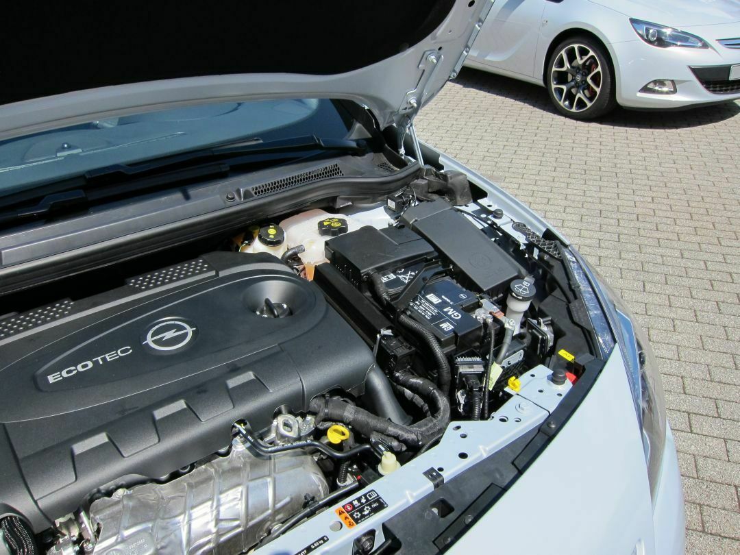 Blick unter die Motorhaube