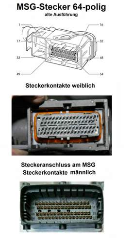 MSG Stecker 64-polig alte Variante