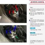 Einbau des Manthey-Spacers im Cayman GT4 Clubsport.