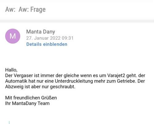 Die 2 unteren Schläuche