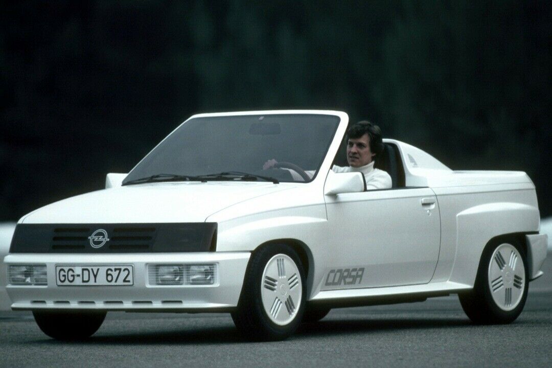 Die Opel Corsa "Spider Studie" von 1982 war der Vorbote des Corsa