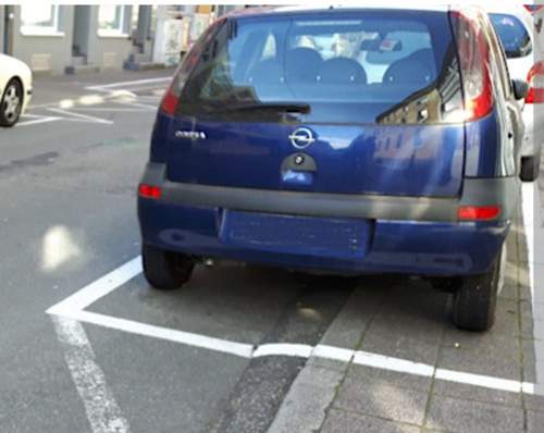 Parkmarkierung!