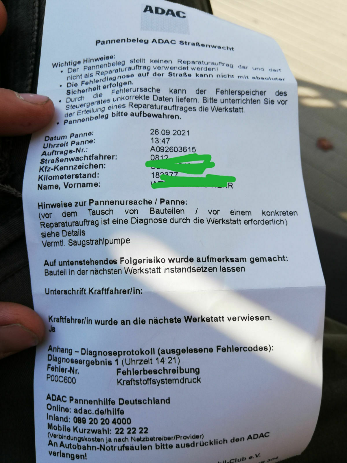 Orgeln beim Startvorgang