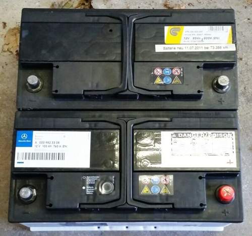 A124 Batterien oben alt -unten neu