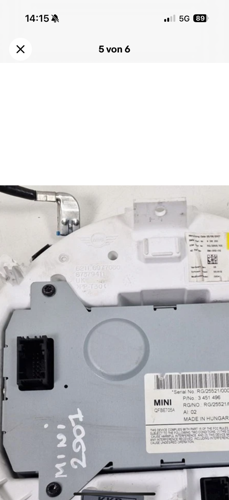 Navi display hinten