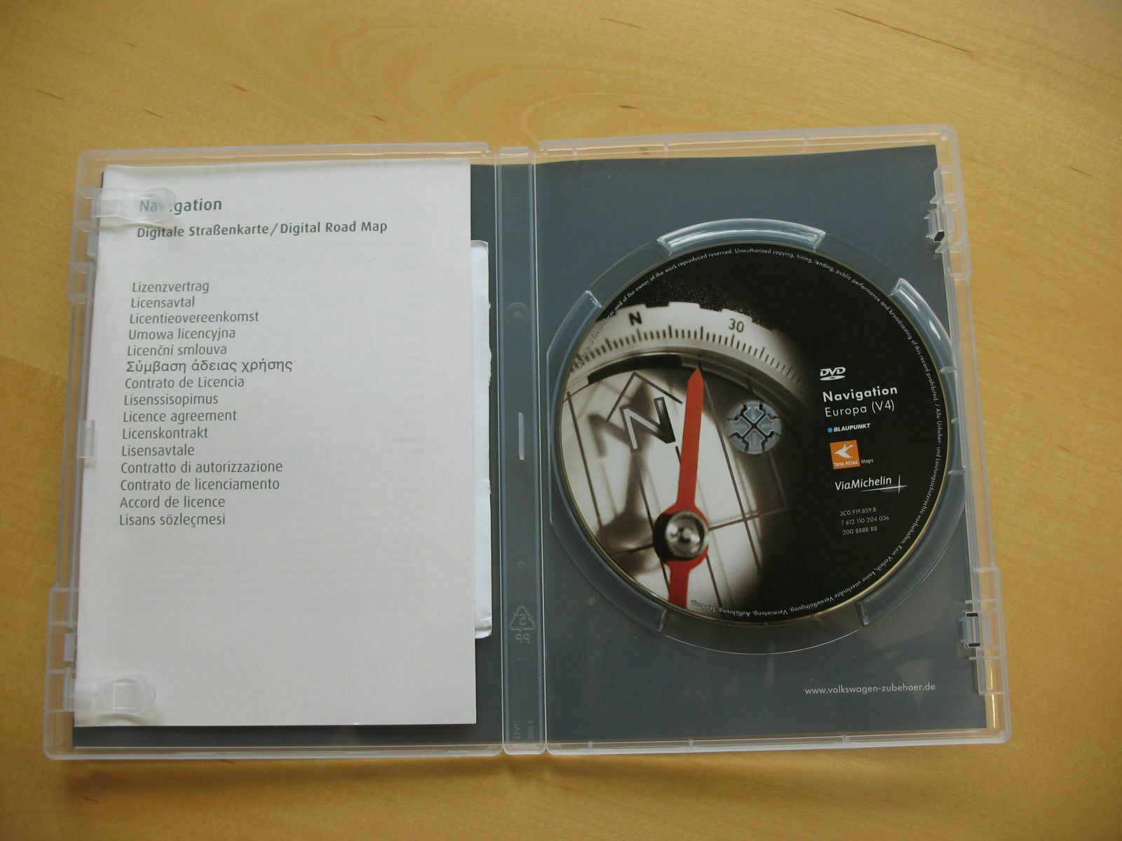 Original VW Navi-DVD V4 für RNS NFD DVD oder RN S2 DVD