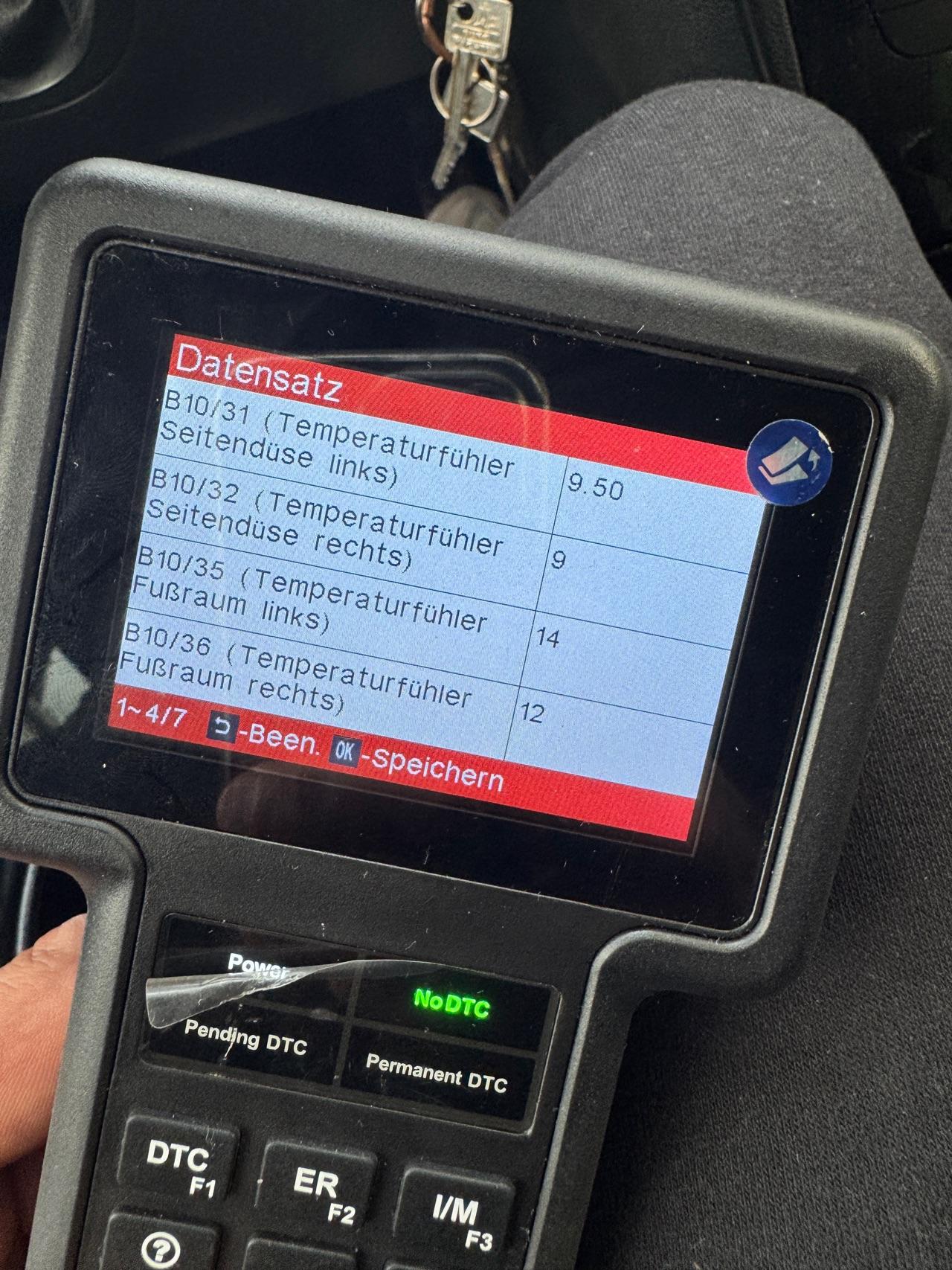 P0695 motorlüftung dreht voll auf Kaltstart
