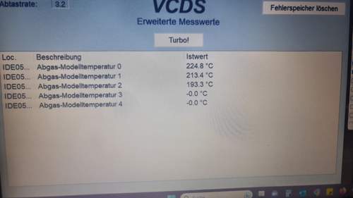 Temperaturwerte