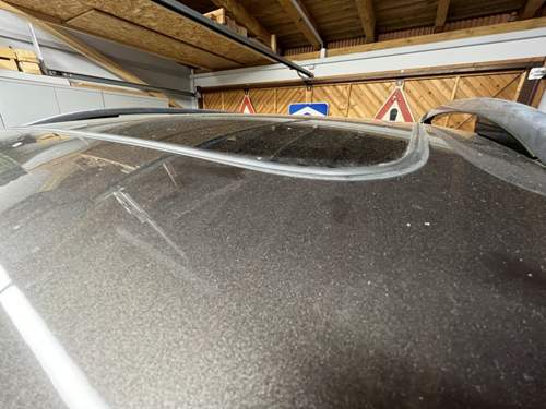 Dach mit installierter Dichtung