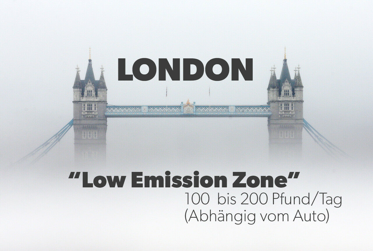 Die Einfahrt in die "Umweltzone" von London kann abhängig vom Auto richtig teuer werden. Dann doch lieber mit den Öffentlichen?