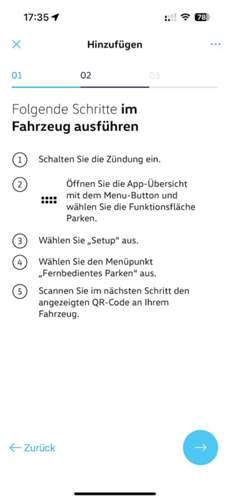 Parkassistent App b9