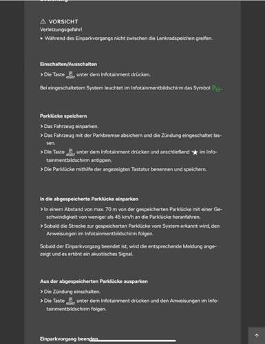 Bedienung