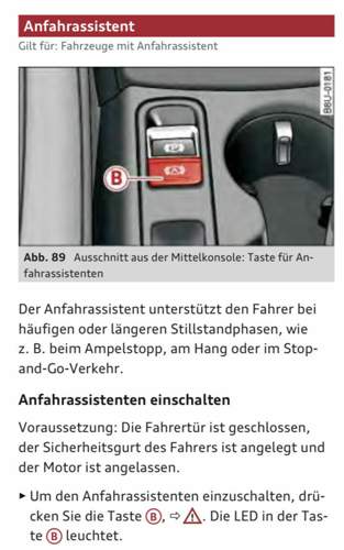 Anfahrassistent