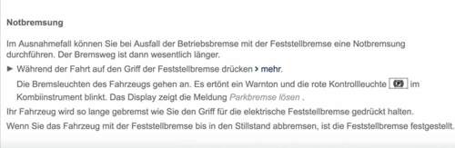 Notbremsung