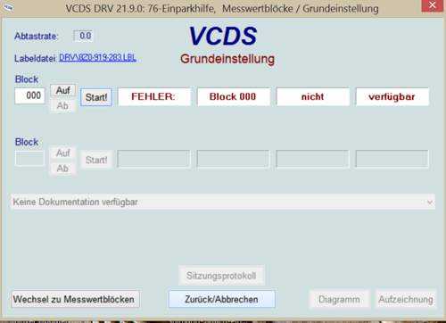 Audi B6 VCDS PDC