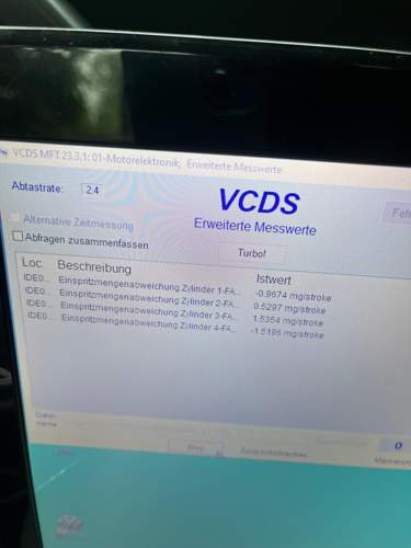 Vcds Injektorenwerte
