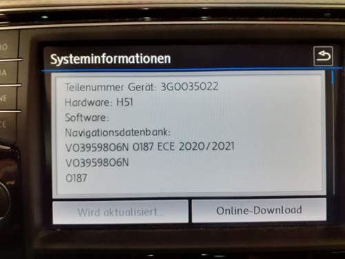 Systeminformationen