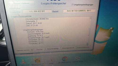 VCDS Fehlermeldung