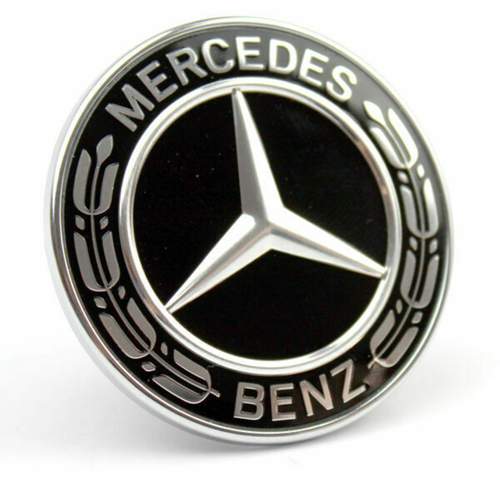 Stern-emblem-haube-neues-design-schwarz