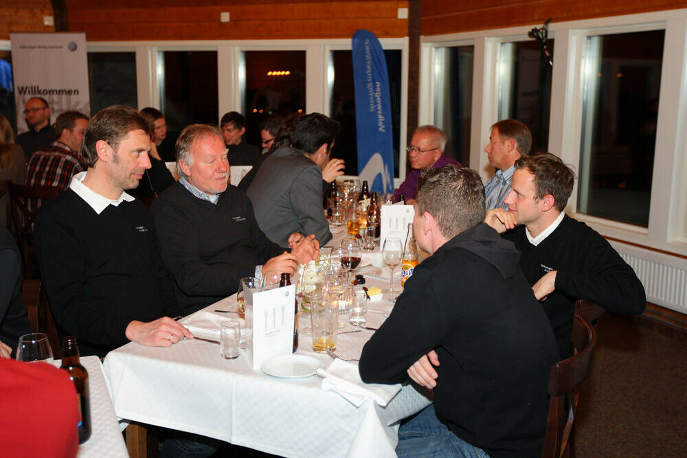 Abendessen bei der VW driving experience