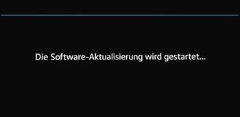 Software Aktualiserung Startet
