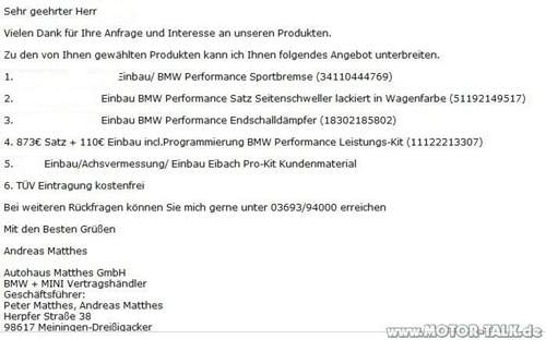 Angebot