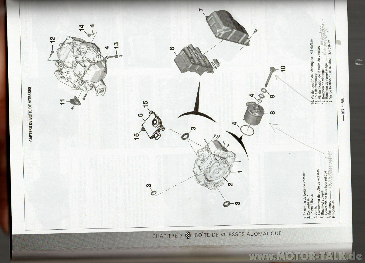 Peugeot 206 sw Automatikgetriebe Schaltventile tauschen