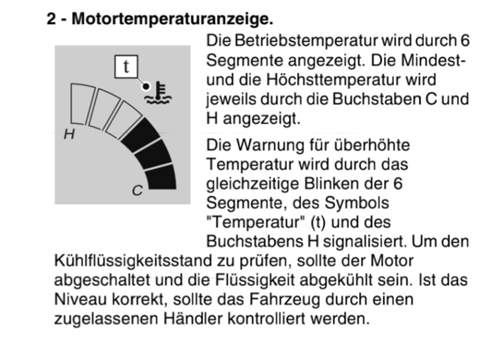 Temperaturanzeige