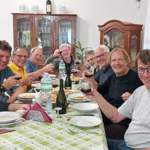 Claudio's Tafel im Mimosa.
Ganz grosser Schmaus...