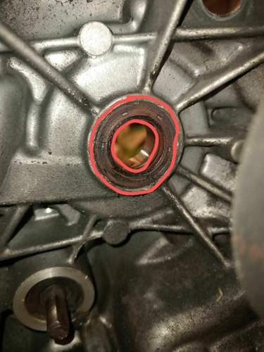 Defekter simmerring