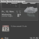 Geänderte Notification Bar