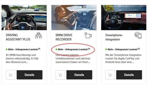 Drive Recorder - WEB-Ansicht