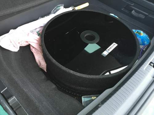 Helix Soundsystem auf 3.5x16 Notrad