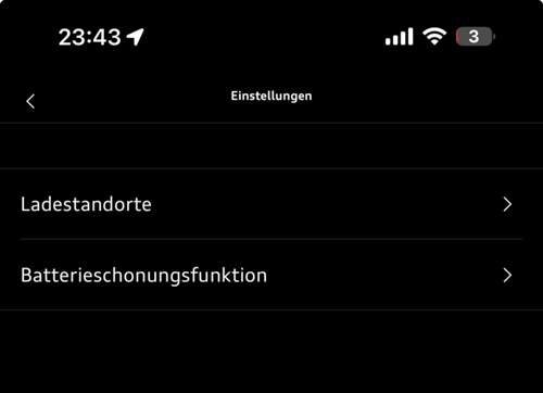 Laden-> Einstellungen