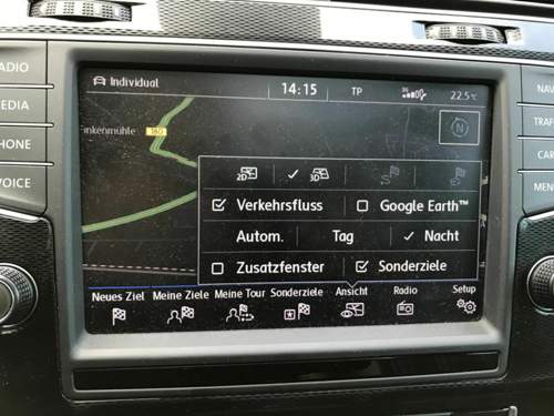 Hauptmenu - Ansicht