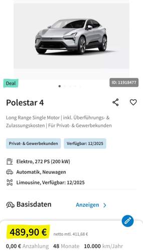 Polestar 4 Leasing