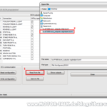 11. Zurück in VCP wird nun mittels "Read from file" (1) die mit VAGHelper neu erstellte Datei (2) geladen.