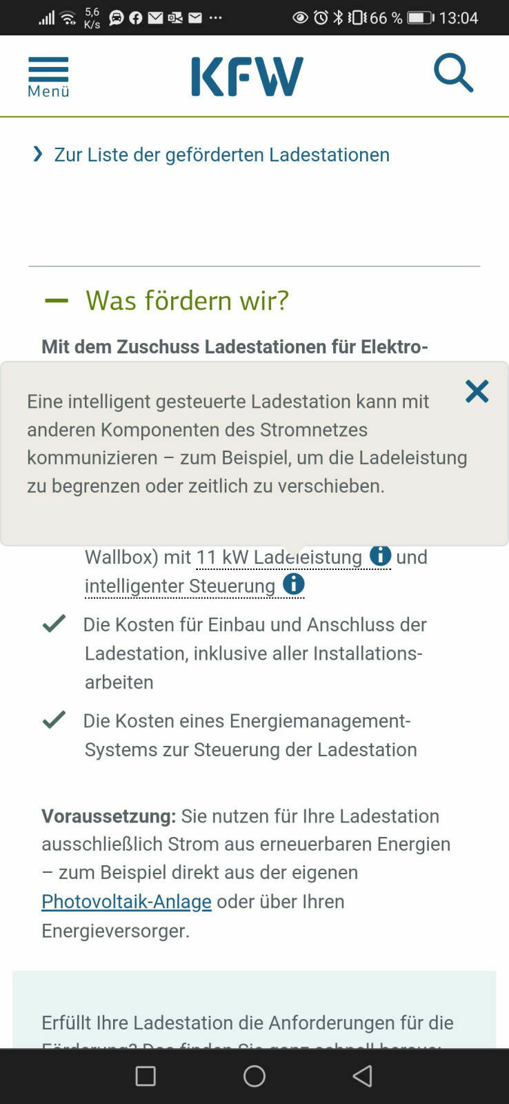 Preis einer Ladung?