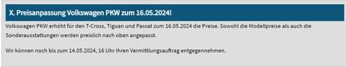 Preisanpassung