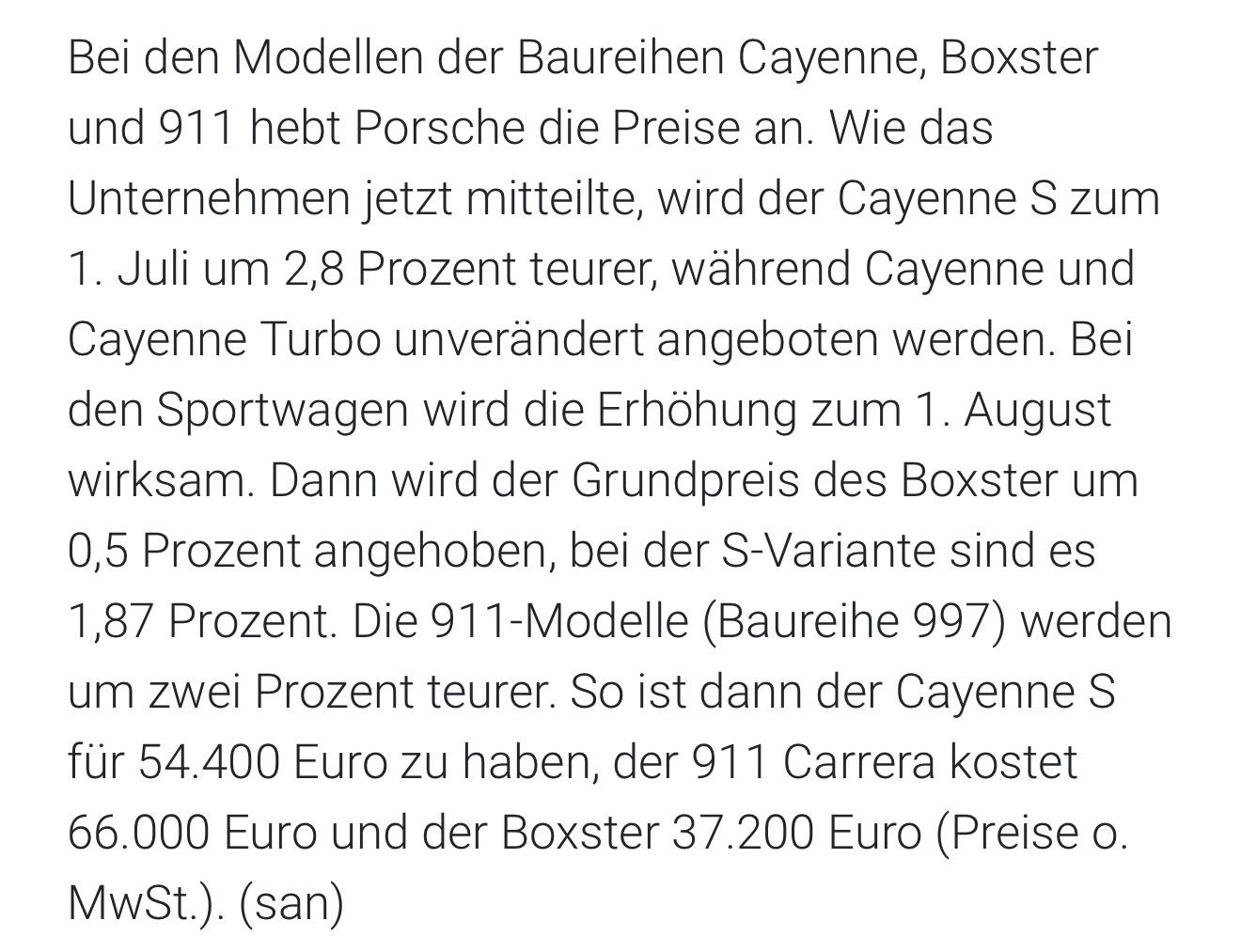Preisschraube bei Porsche: Ab wann ist sie überdreht?