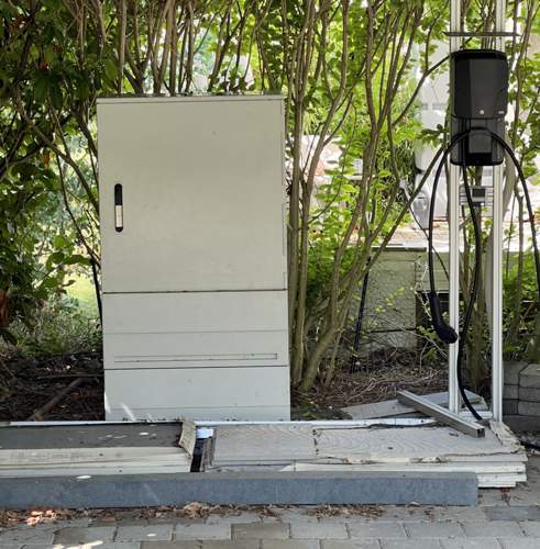 Outdoor-Hausanschluss mit Wallbox