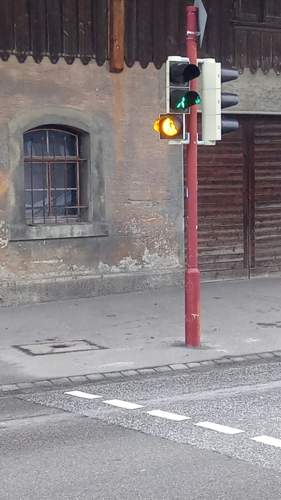 Fußgängerampel Rechtsabbieger