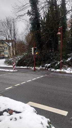 Fußgängerampel Linkssabbieger