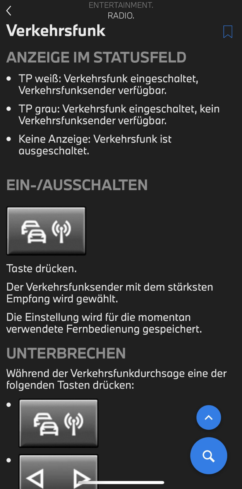 Problem Lautstärkeregelung Verkehrsfunk