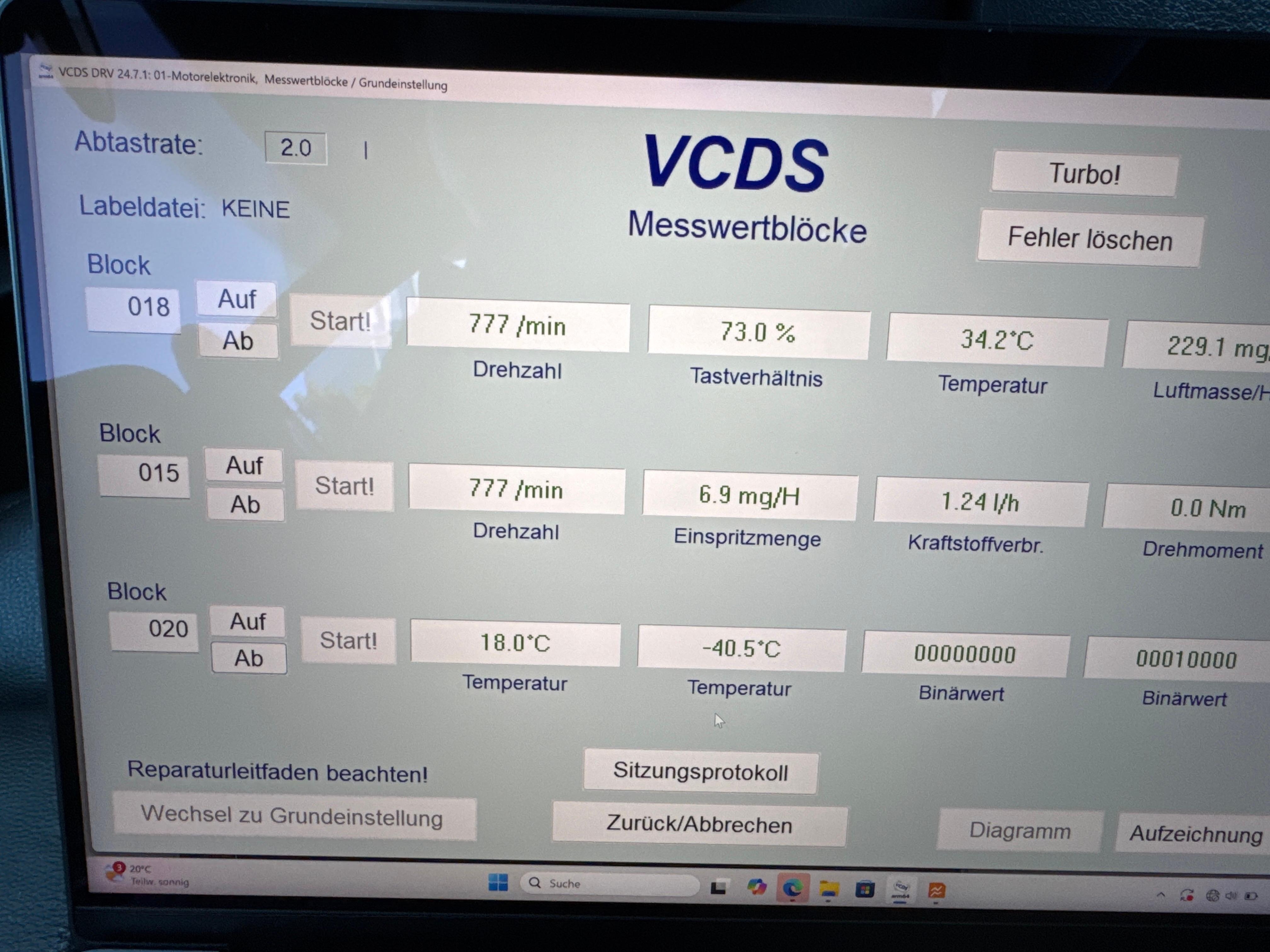 Problem mit Audi A6 4f Bpp Weißer sporadischer Qualm