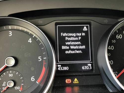 Fehler beim Öffnen der Tür und Zünd. ein