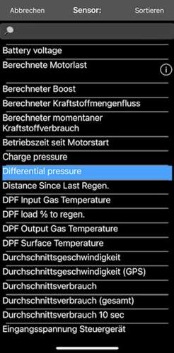 Differential pressure