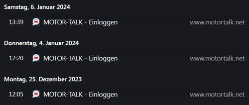 Anmeldungen