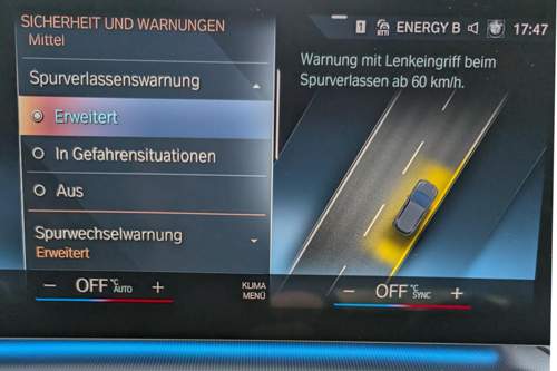 Spurverlassungwarnung