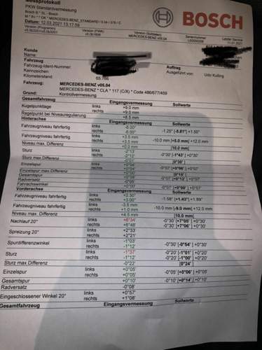Cla achsvermessung